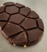 La confiserie d’antan 100% bio - ablette Œuf Chocolat noir & Amandes Torréfiées – 95g