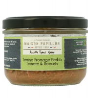 Maison PAPILLON - Artisan depuis 1955 - Terrine au Fromage de Brebis Tomate et Romarin 160g