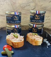 Les Volailles Loyer - Lot de 2 pots de rillette de Chapon