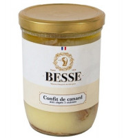 Foie Gras BESSE - 2 Cuisses de Confit de canard aux cèpes 750g