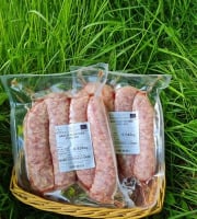 Ferme du Groin à L’Airbe - 4 saucisses de porc plein air 