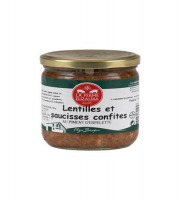 La Ferme Elizaldia - Saucisses Confites Lentilles 380g