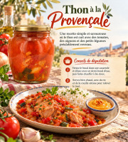 L'OLIVERAIE DU COUDON - THON À LA PROVENÇALE – BOCAL 630 G – 72 CL – 2 PERSONNES