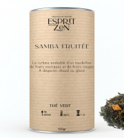 Esprit Zen - Thé Vert "Samba fruitée" - fruits de la passion - mirabelle - Boite 100g