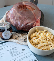 Nemrod - Box recette : "Repas de Fête" pour 6 personnes : gigot de chevreuil, spaetzle, confit d'airelles