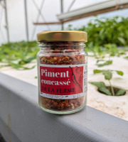 Nature et Saveurs - Ferme Aquaponique et Permacole Astérienne - Piment concassé Gorria et Cayenne - 50g