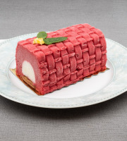 Le Jardinier Glacier - [Précommande] Bûche glacée vanille/framboise 750ml 6 à 8 pers X3