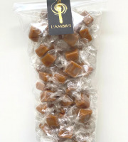 L'AMBR'1 Caramels et Gourmandises - Tendres Bouchées De Caramels Au Beurre Salé - Sachet De 300g