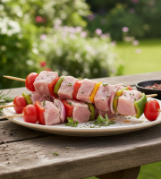 La Ferme du Chaudron - Brochettes nature de Porc BIO - 600gr