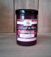 Le Domaine du Framboisier - Confiture allégée en sucre Framboise et Groseille 250g