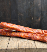 Elevage de Cochons en Forêt et Produits du Terroir Jurassien - Saucisses fumées à croquer x 2