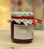 Les Perles Rouges - Confiture Extra de Rhubarbe Cerise à la Vanille Bourbon