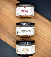 Venandi Sauvage par Nature - Panier 3 Terrines de Gibier 100% Français