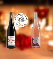 Domaine de la Chopinière du Roy - À deux c’est mieux - Coffret Duo vin de Loire Rouge et Rosé Fruité pour couple - 2 x 75 cl
