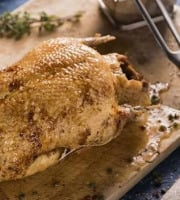 Des Poules et des Vignes à Bourgueil - Canette cuite découpée