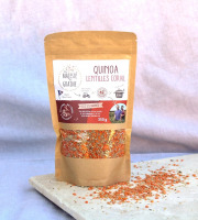 BERRY GRAINES - Mélange quinoa/lentilles corail origine France - sachet 350g x10