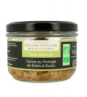 Maison PAPILLON - Artisan depuis 1955 - Terrine BIO Fromage de Brebis et Basilic 160g