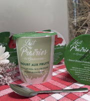 Lait Prairies du Boulonnais - Yaourt brassé à la framboise x4