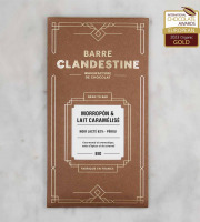 Barre Clandestine - Tablette de chocolat noir lacté - Médaille d'or - bean to bar