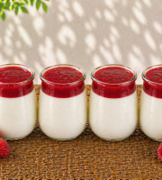 Ferme de l'Elanion - Yaourt Confiture Framboise x4