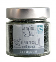 Artisans du Sel - Fleur de Sel de Guérande à la Spiruline – Verrine 85g | Artisans du Sel