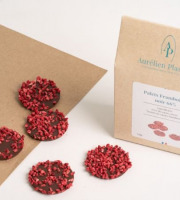 Aurélien Plassard Chocolatier - Palet framboise noir 66%