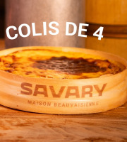Maison Savary - Colis de 4 Flans Bois Nature ( 1400 g)