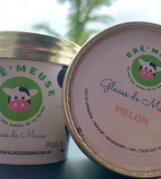 Glaces de Meuse - Glace P'tit pot Melon - 90gr