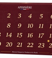 Apisphère - Calendrier de l'avent miels & produits de la ruche