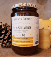 Les Butineuses de Champigny - Miel de Châtaignier BIO - 1000g