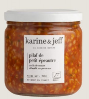 Karine & Jeff - Pilaf de petit épeautre - coulis de tomate et basilic au parmesan 340g