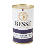 Foie Gras BESSE - Bloc de foie gras de canard 30% morceaux 200g