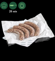 Nemrod - Saucisses de Sanglier à l'Ail des Ours (Par 4) (130g/pièce - 520g/colis)