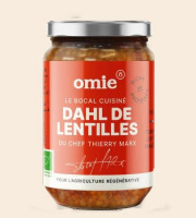 Omie - Dhal de lentilles corail bio - tomates et lentilles françaises - 340 g