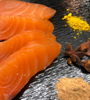 Lionel Durot - Gravlax de saumon Label Rouge au curcuma