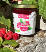 Les framboises de Colangette - Confiture de framboises bio sans pépins 315 g Pack de 6