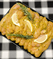 La ferme Grandvillain - Aiguillettes de poulet - Marinade thym/citron - 6 x 60g