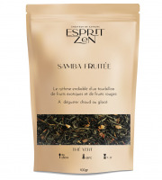 Esprit Zen - Thé Vert "Samba Fruitée" - fruits de la passion - mirabelle - Sachet 100g