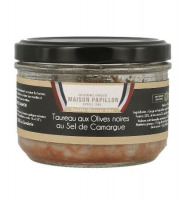 Maison PAPILLON - Artisan depuis 1955 - Terrine de Taureau aux Olives Noires et Sel de Camargue 160g