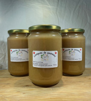 La Ferme des Prun'Elles - Lot de 3 compote de pomme 720 g