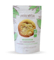 Pierre & Tim Cookies - Kit de Préparation Bio Cookies Chocolat Blanc x12