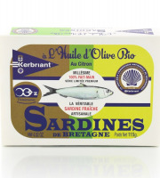 SARL Kerbriant ( Conserverie ) - Sardines huile d'olive et citron Bio - 115g