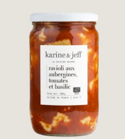 Karine & Jeff - Ravioli aux aubergines, tomate et basilic 680g