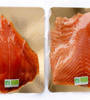 Le Fumoir Gastronomique - Saumon fumé filet en 2 paquets sans intercalaires Bio 1,8kg