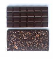 Mon jardin chocolaté - Tablette chocolat noir et grué de cacao