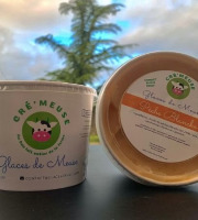 Glaces de Meuse - Sorbet Plein Fruit Pêche Blanche 360g