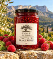 L'OLIVERAIE DU COUDON - CONFITURE FRAMBOISES BIO ## 720GR ##