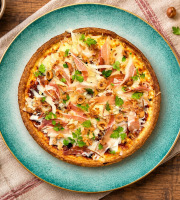 Ferme de Vertessec - Tarte au poulet rôti, blettes, fromage de brebis, noix et lard de cochon