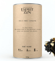 Esprit Zen - Thé Noir "Duo Miel Citron" - miel - citron - Boite 100g