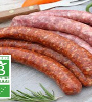 Ferme Bichet - Saucisses de bœuf BIO x6